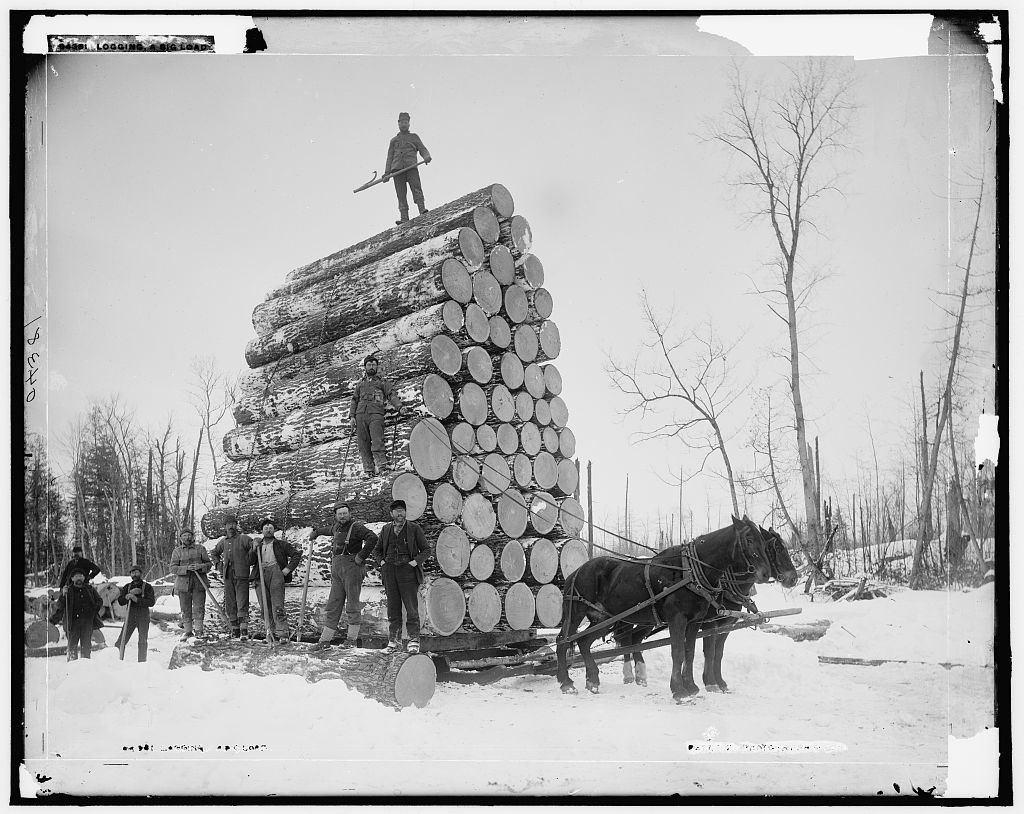 Lumberjacks with a big load